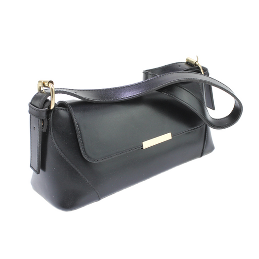 Minimalist Shoulder Bag - Black