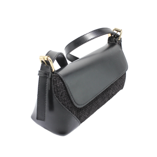 Structured Shoulder Bag - Black