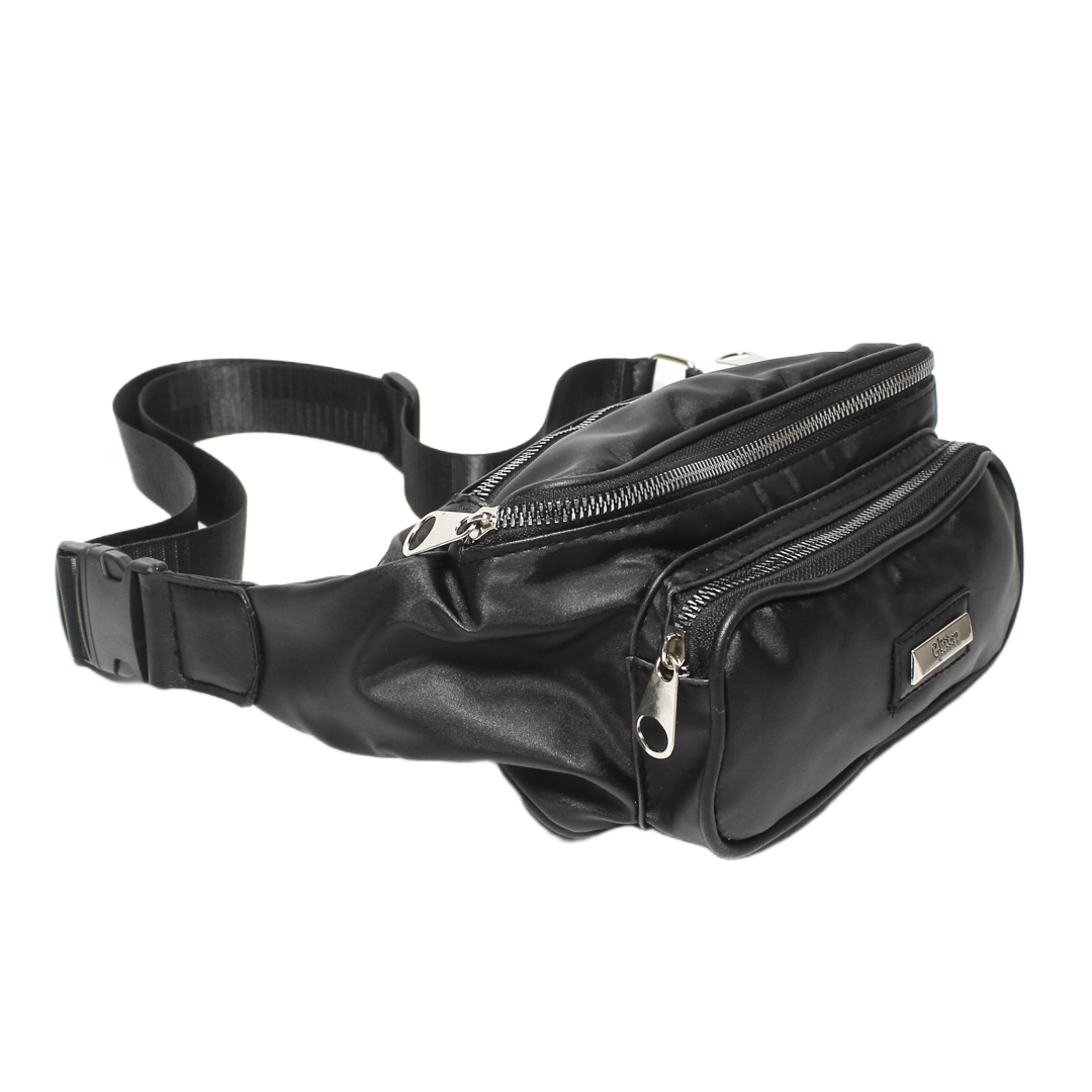 Multi Pocket Waist Bag - Black