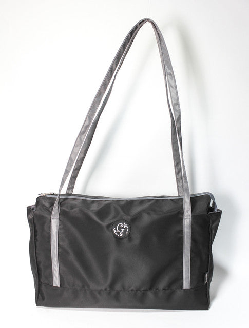 Canvas Shoulder Tote Bag - Black