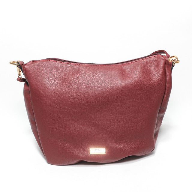Classic Crossbody Bag - Burgundy