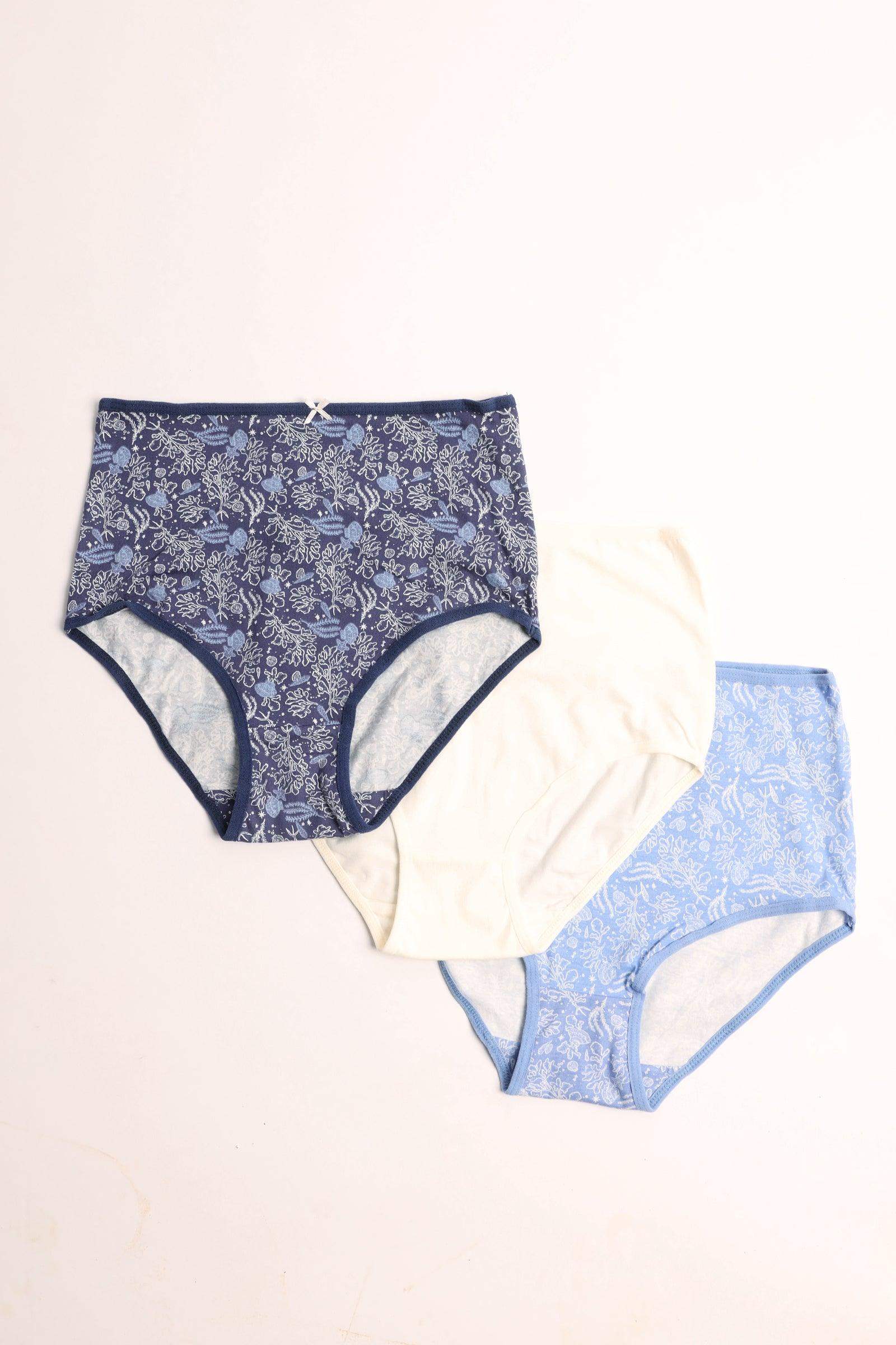 Pack of 3 Colored Full Brief Panties - Carina - ÙƒØ§Ø±ÙŠÙ†Ø§