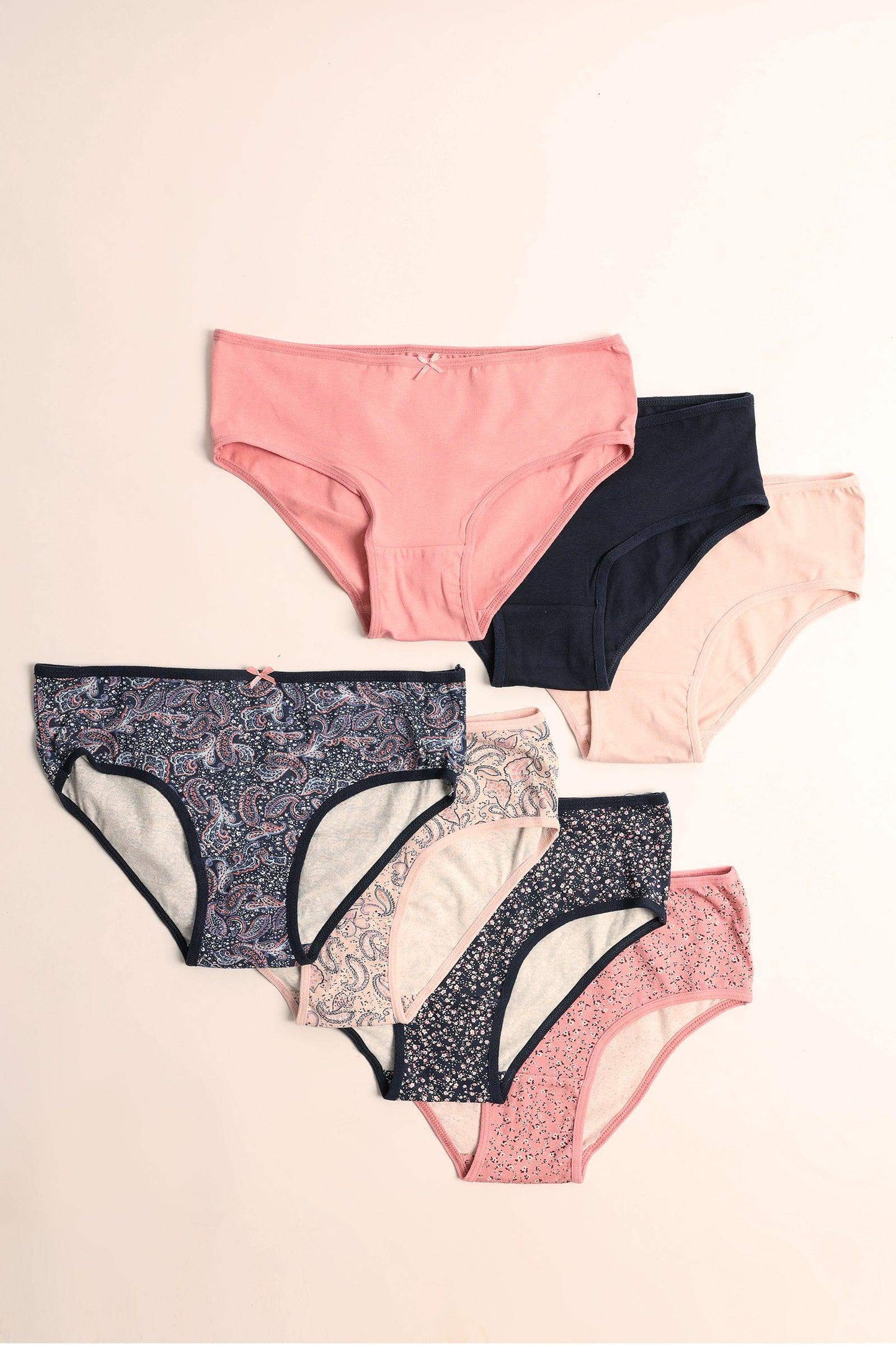 Pack of 7 Colored Brief Panties - Carina - ÙƒØ§Ø±ÙŠÙ†Ø§