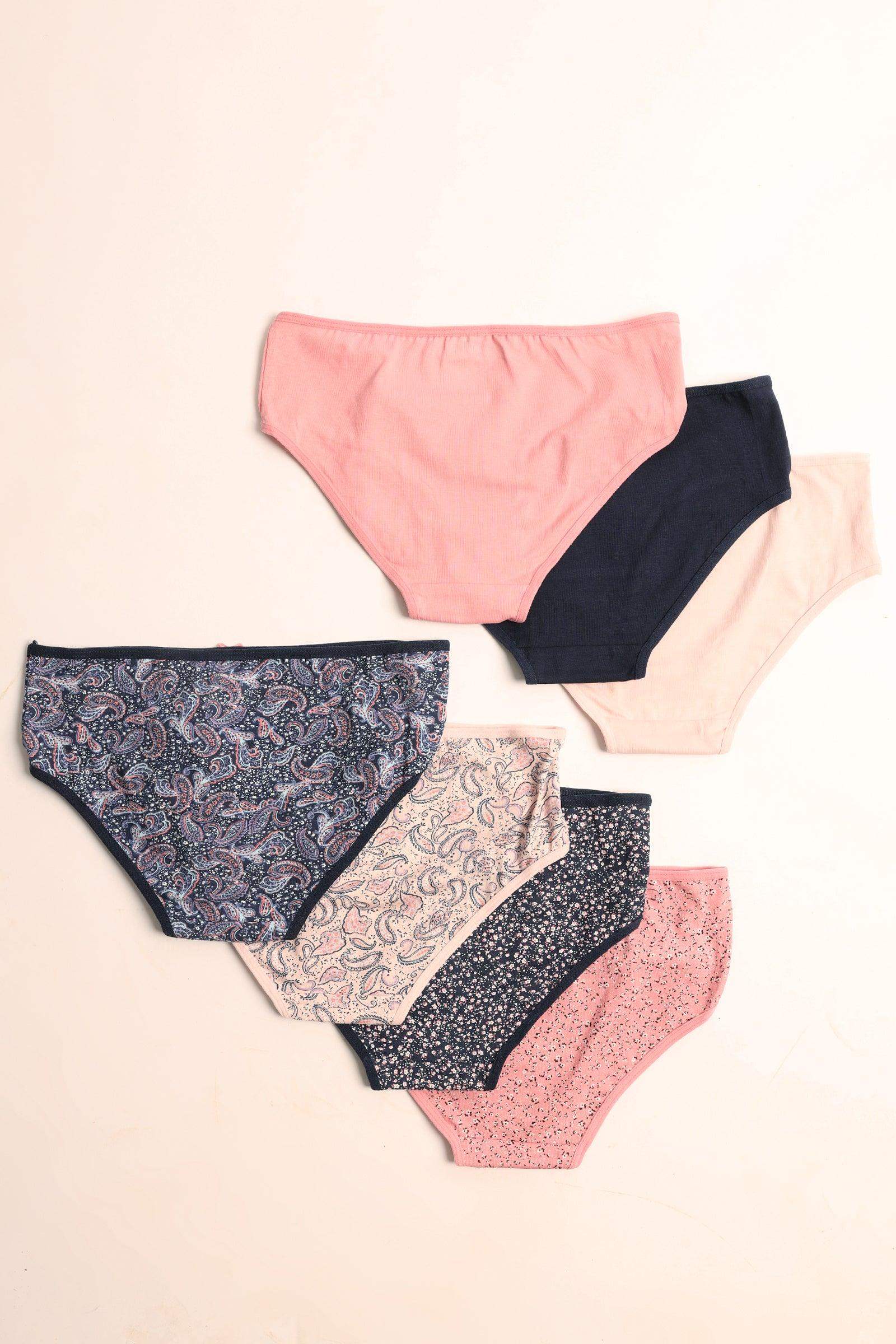 Pack of 7 Colored Brief Panties - Carina - ÙƒØ§Ø±ÙŠÙ†Ø§