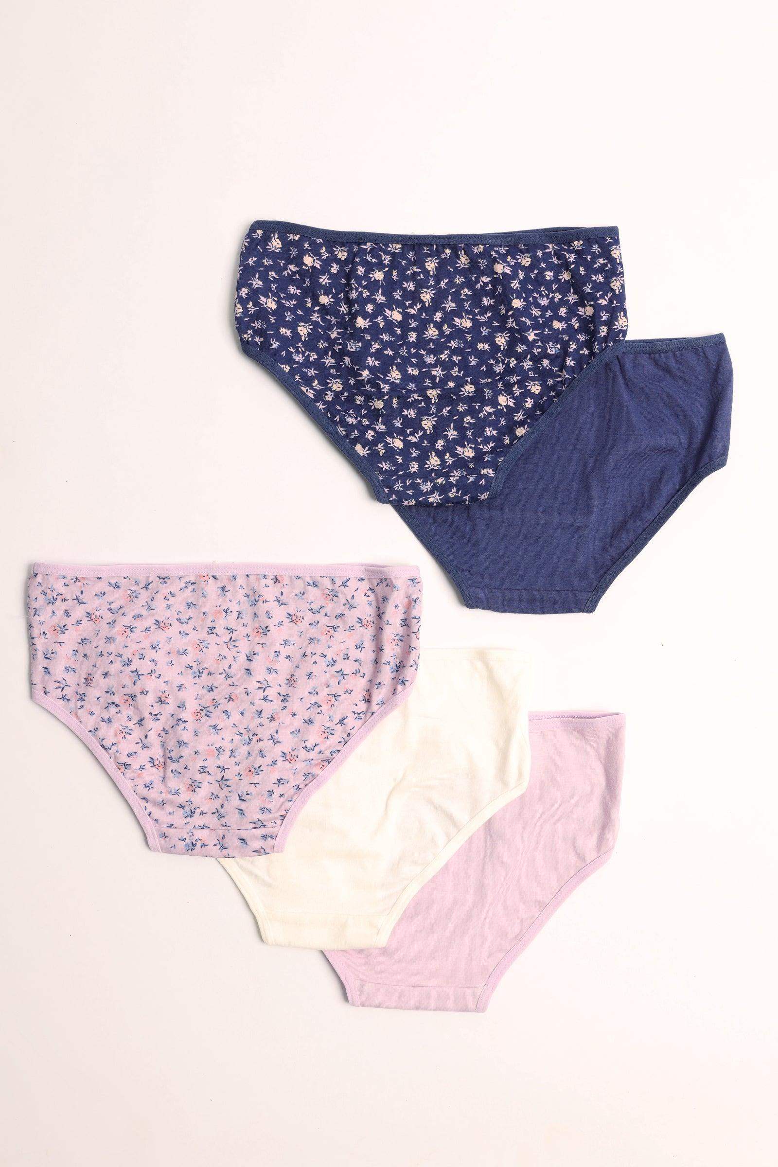 Pack of 5 Colored Brief Panties - Carina - ÙƒØ§Ø±ÙŠÙ†Ø§