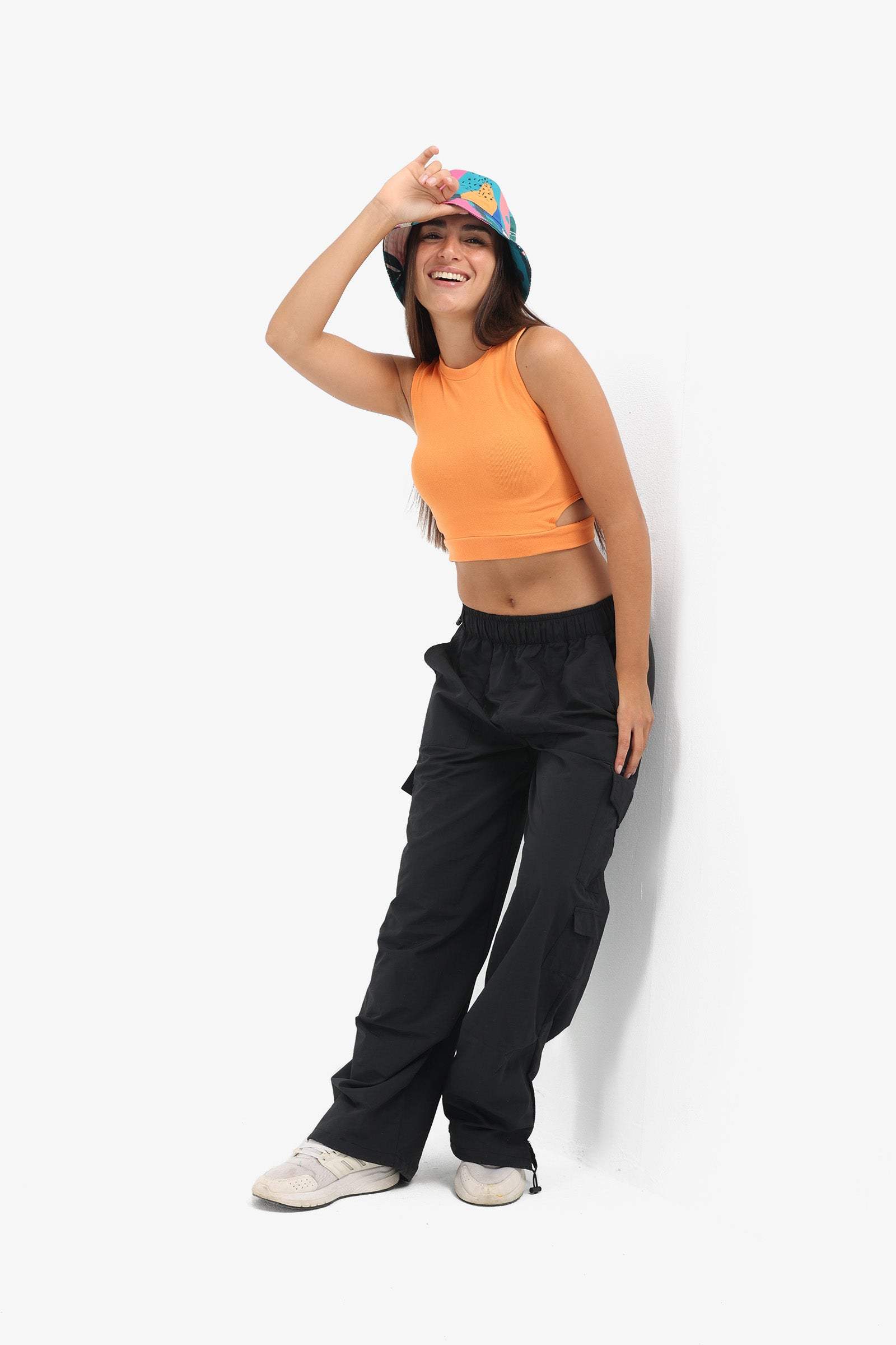 Ribbed Top with Cut Out Sides - Carina - ÙƒØ§Ø±ÙŠÙ†Ø§