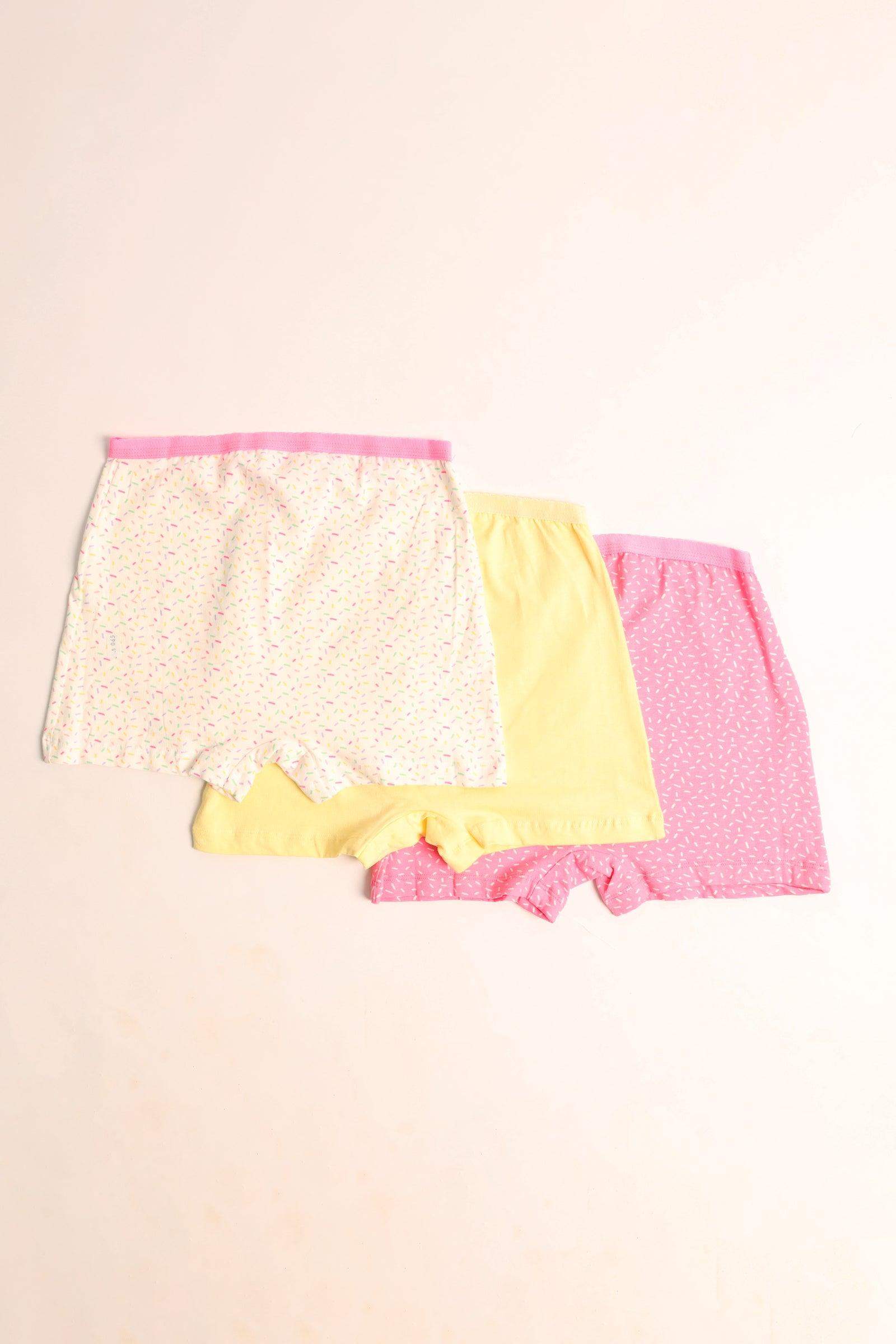 Pack of 3 Colored Short Panties - Carina - ÙƒØ§Ø±ÙŠÙ†Ø§