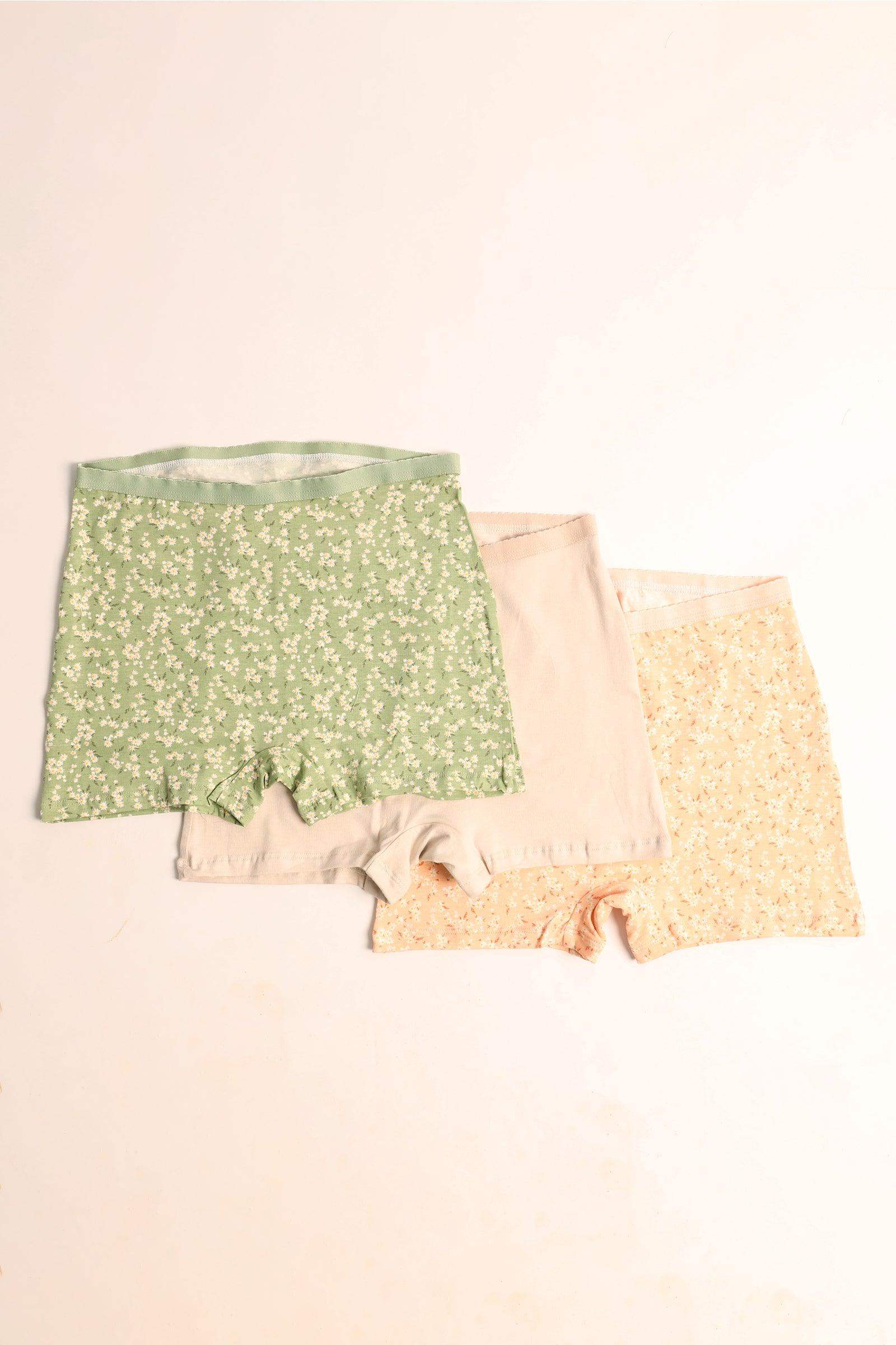 Pack of 3 Colored Short Panties - Carina - ÙƒØ§Ø±ÙŠÙ†Ø§