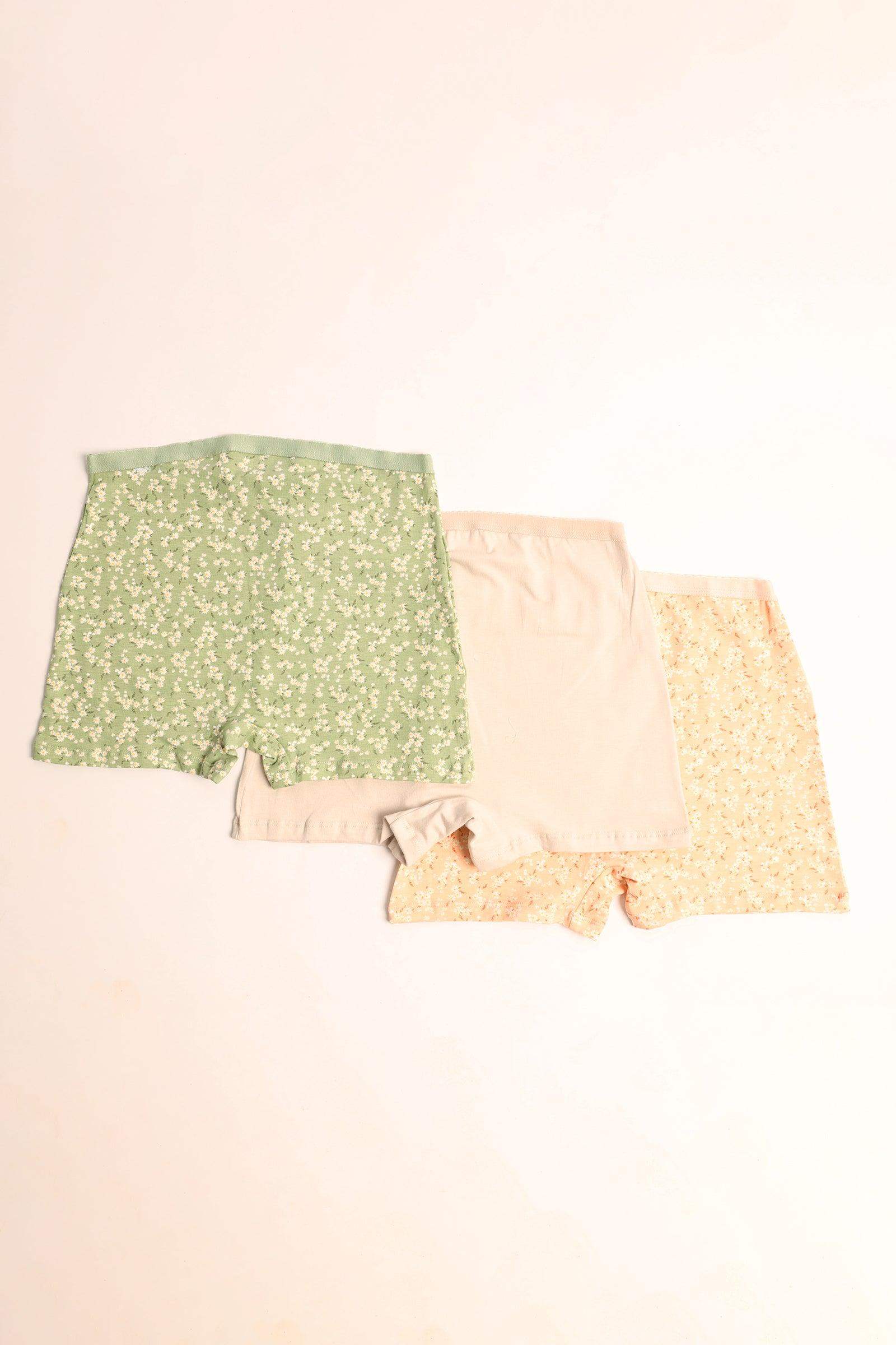 Pack of 3 Colored Short Panties - Carina - ÙƒØ§Ø±ÙŠÙ†Ø§