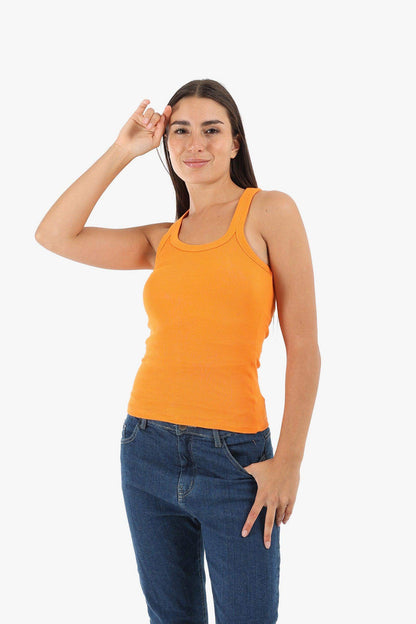 Plunge Round Neck Top - Carina - ÙƒØ§Ø±ÙŠÙ†Ø§