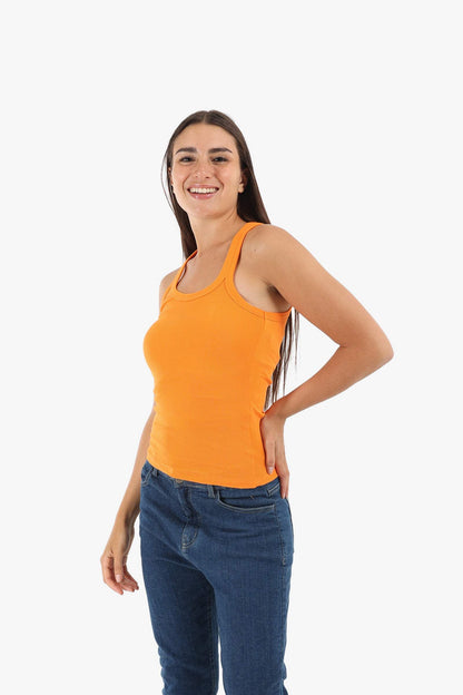 Plunge Round Neck Top - Carina - ÙƒØ§Ø±ÙŠÙ†Ø§