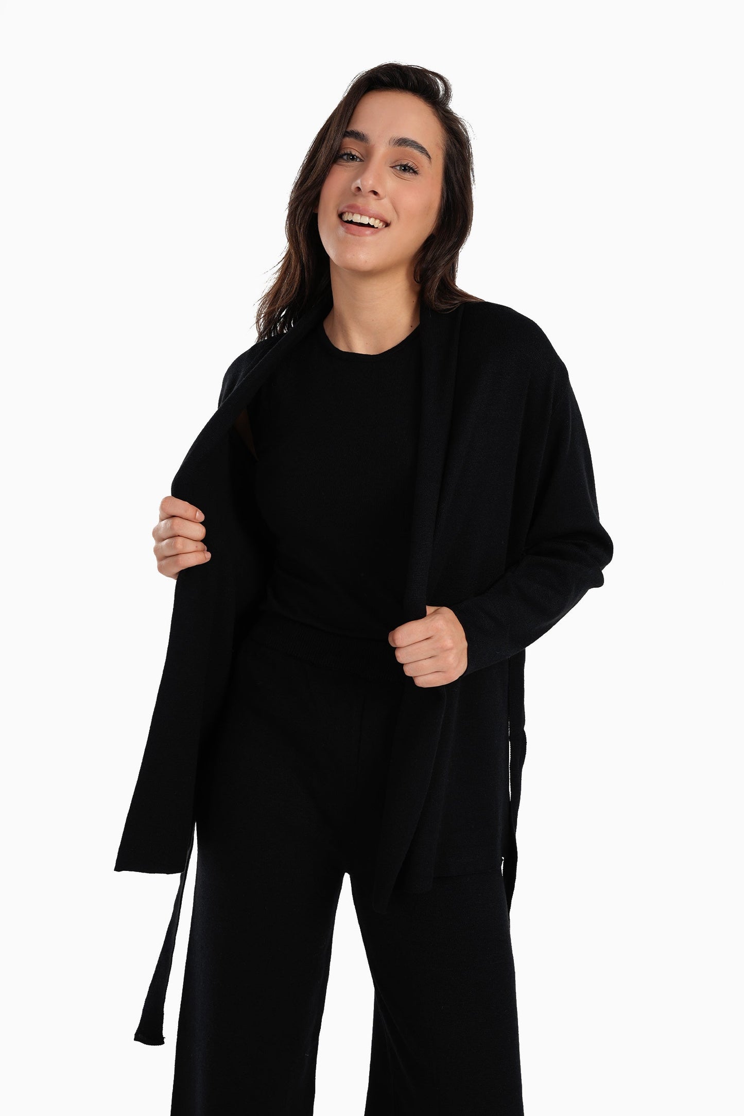 Lounge Cardigan with Folded Collar