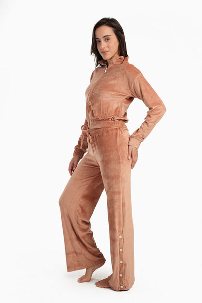 Ribbed Cropped Pyjama Set