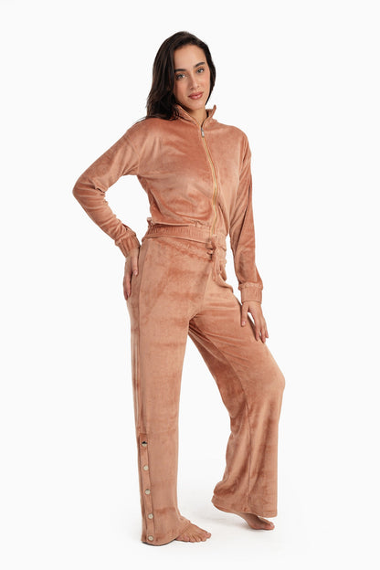 Ribbed Cropped Pyjama Set