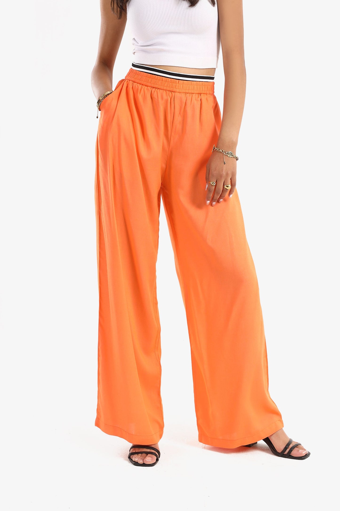 Color Block Wide Leg Pant