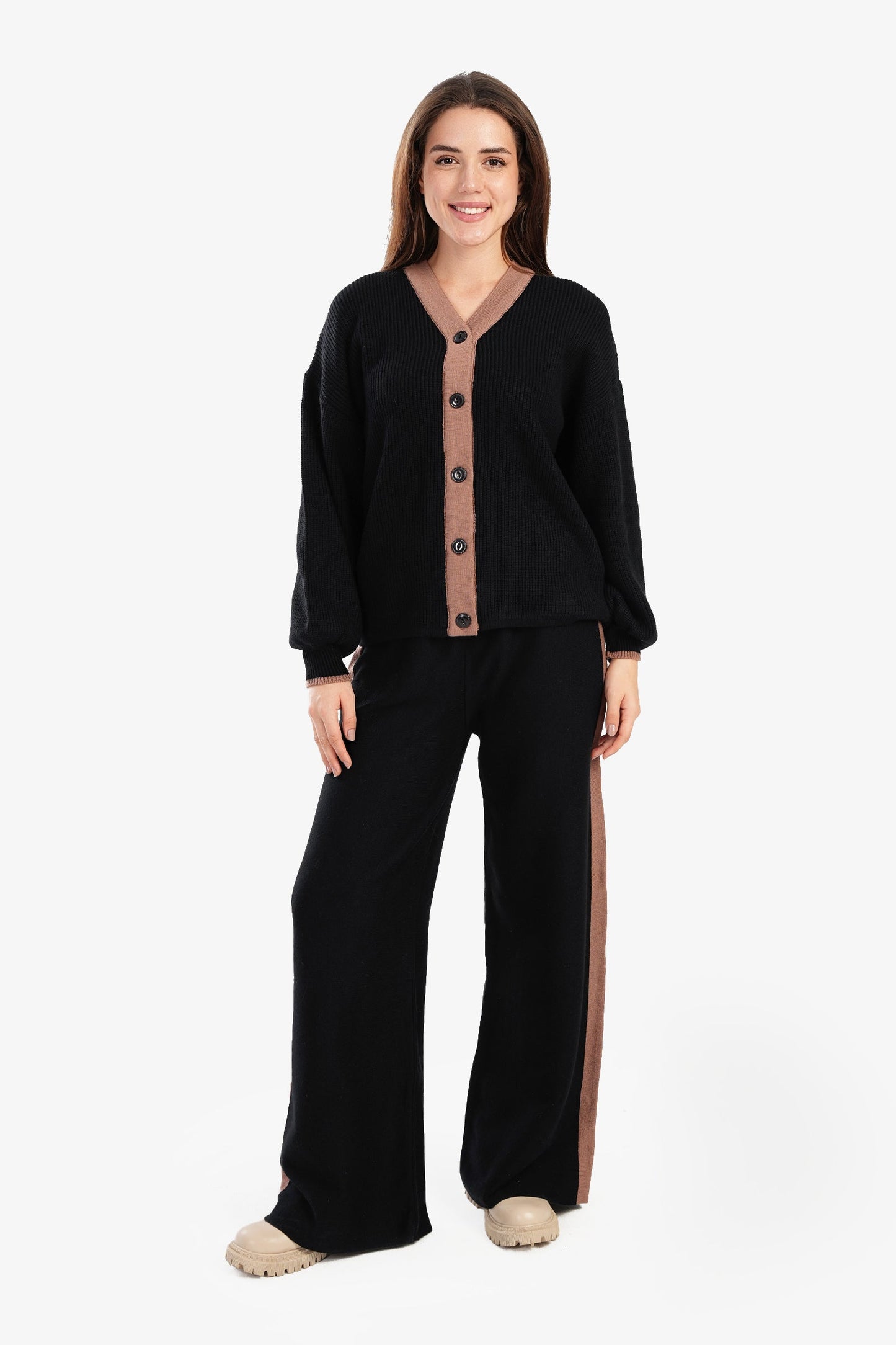 Black Trico Lounge Cardigan