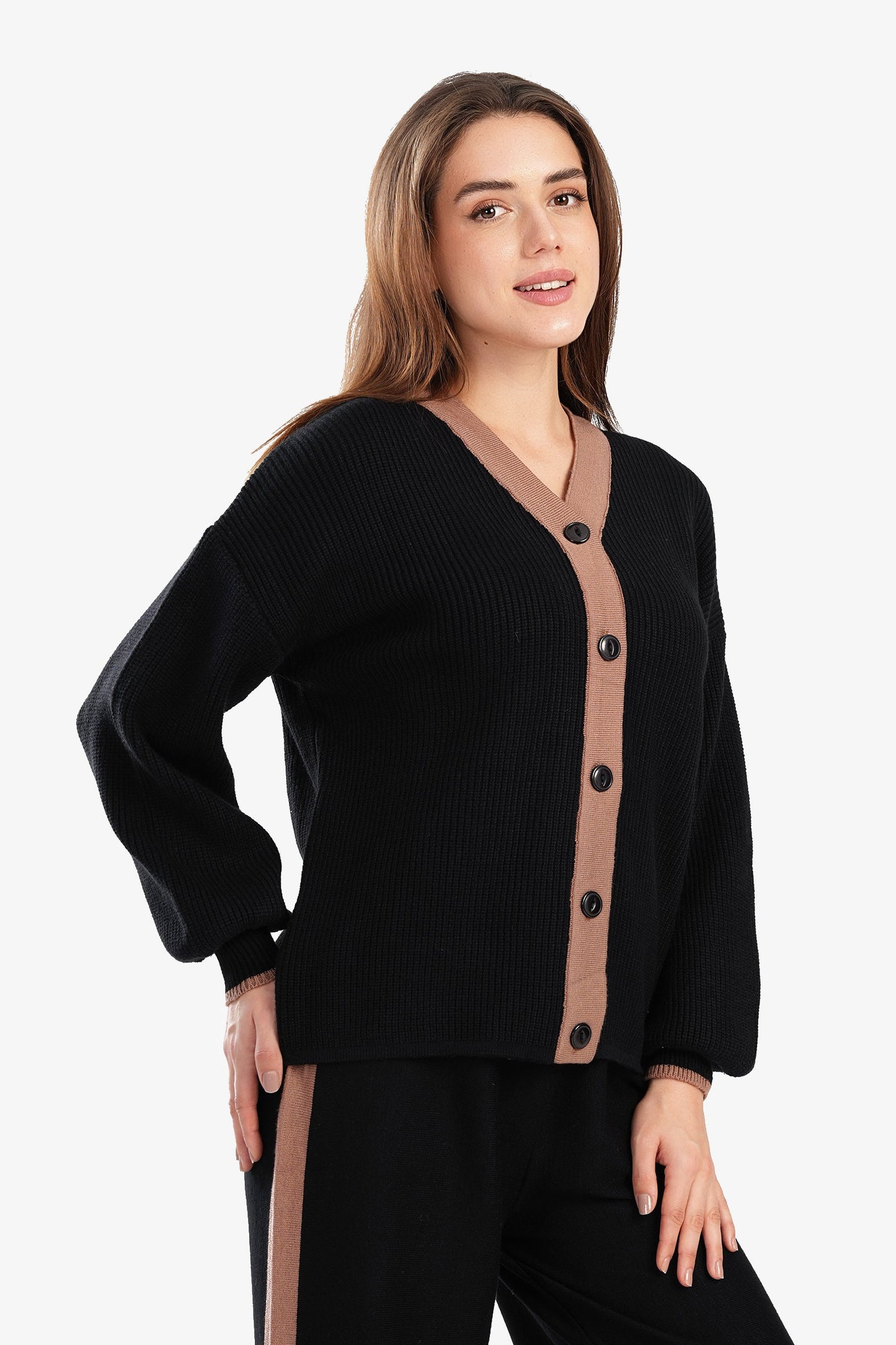 Black Trico Lounge Cardigan