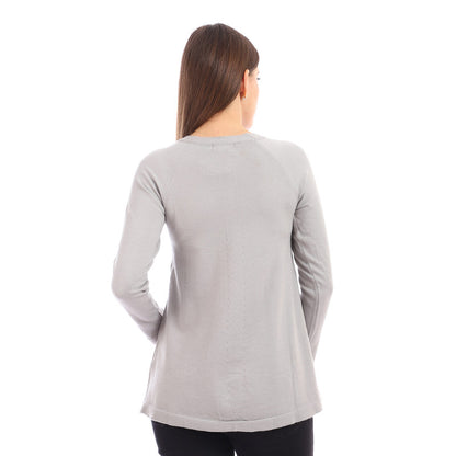 Knitted Body With 2 Pockets - Grey