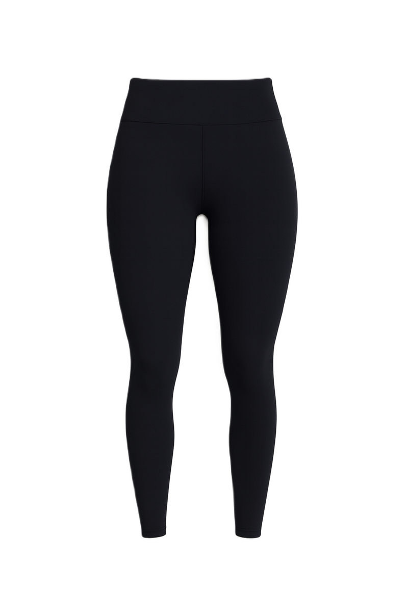 Jersey Solid Wide Waist Leggings – Black