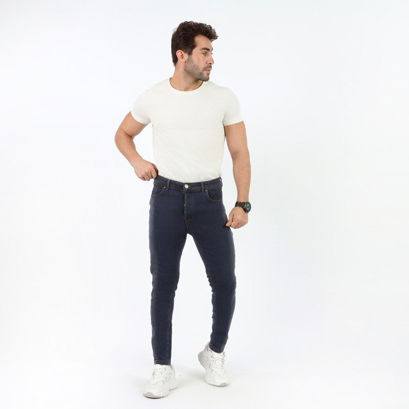 Dark Blue Slim Fit Pants