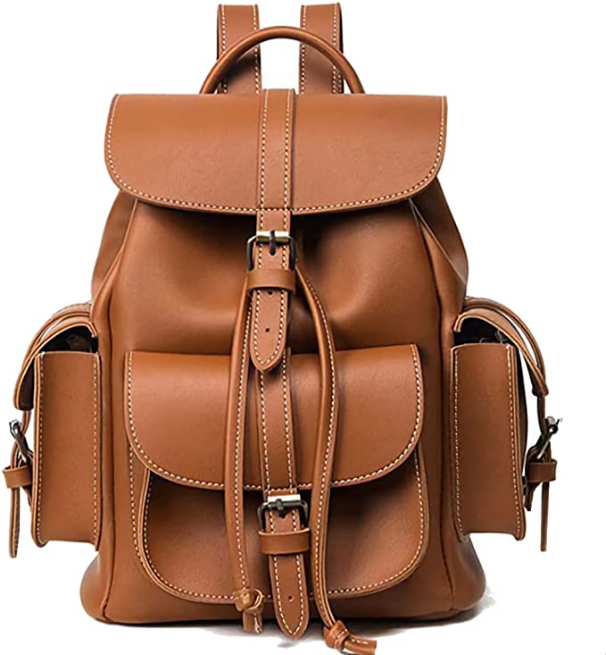 Leather Backpack - Havana