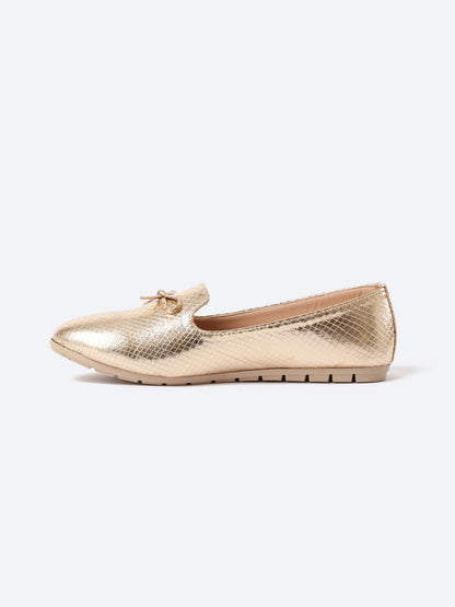 Leather Ballerina Shoes Crepe Heel With Fionca