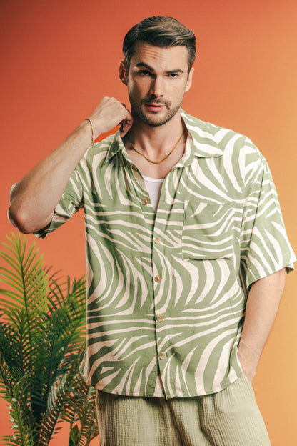 Verdant Mist Boxy Fit Shirt