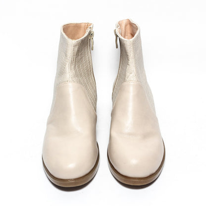 Glitter Women Half-Boot - Beige