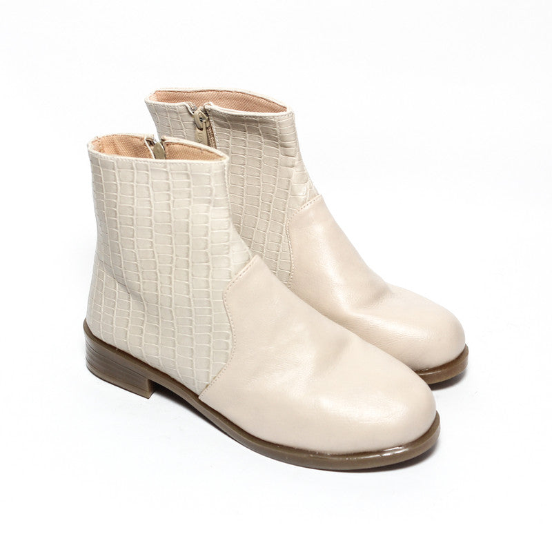 Glitter Women Half-Boot - Beige