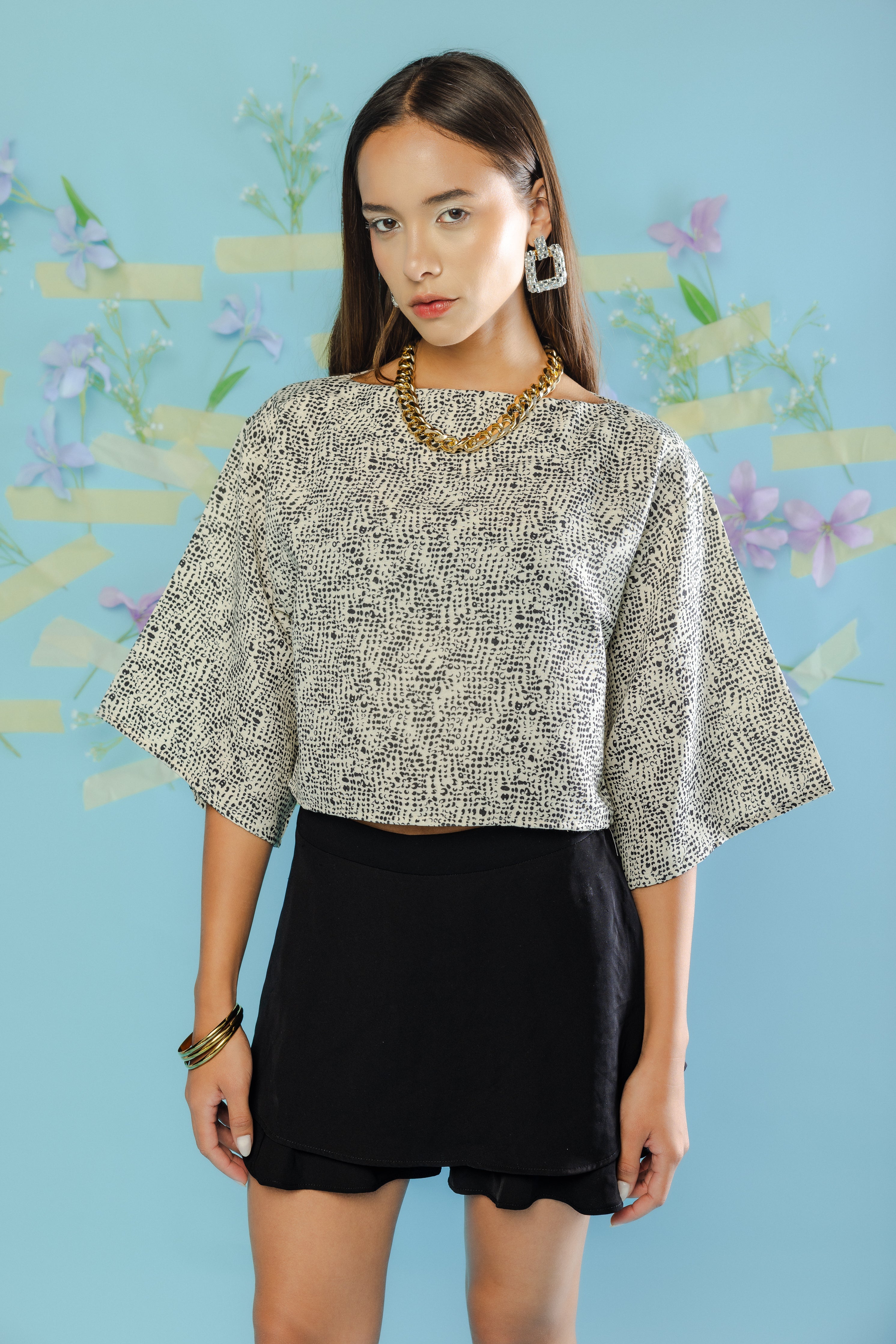 Linen Crémora Top - Multicolor