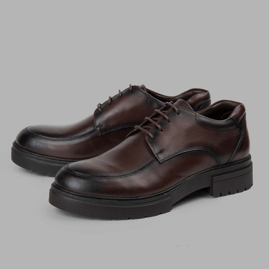 Brio Genuine Leather Moc Toe Derbys