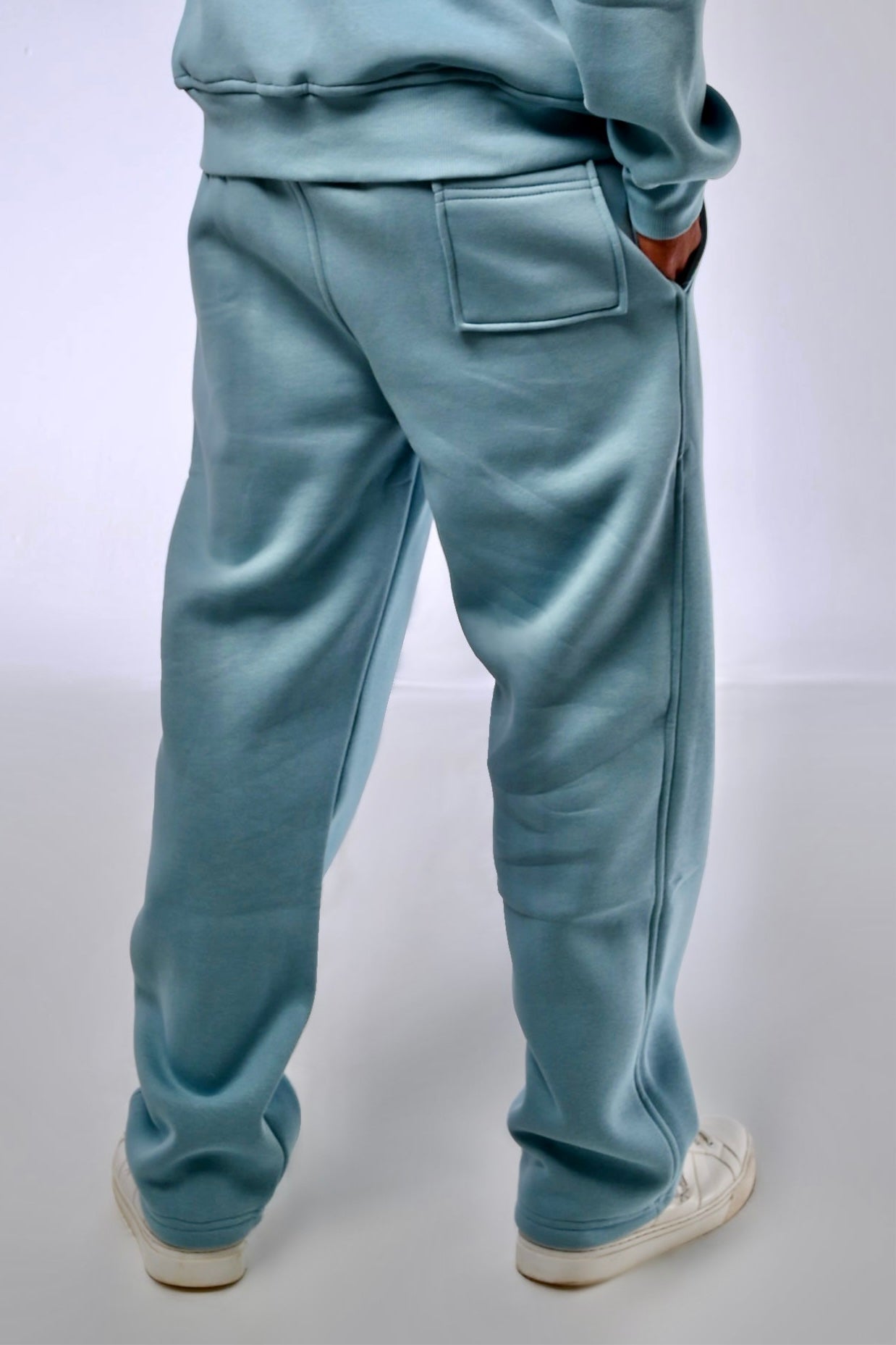 Light Blue Melton Sweatpants