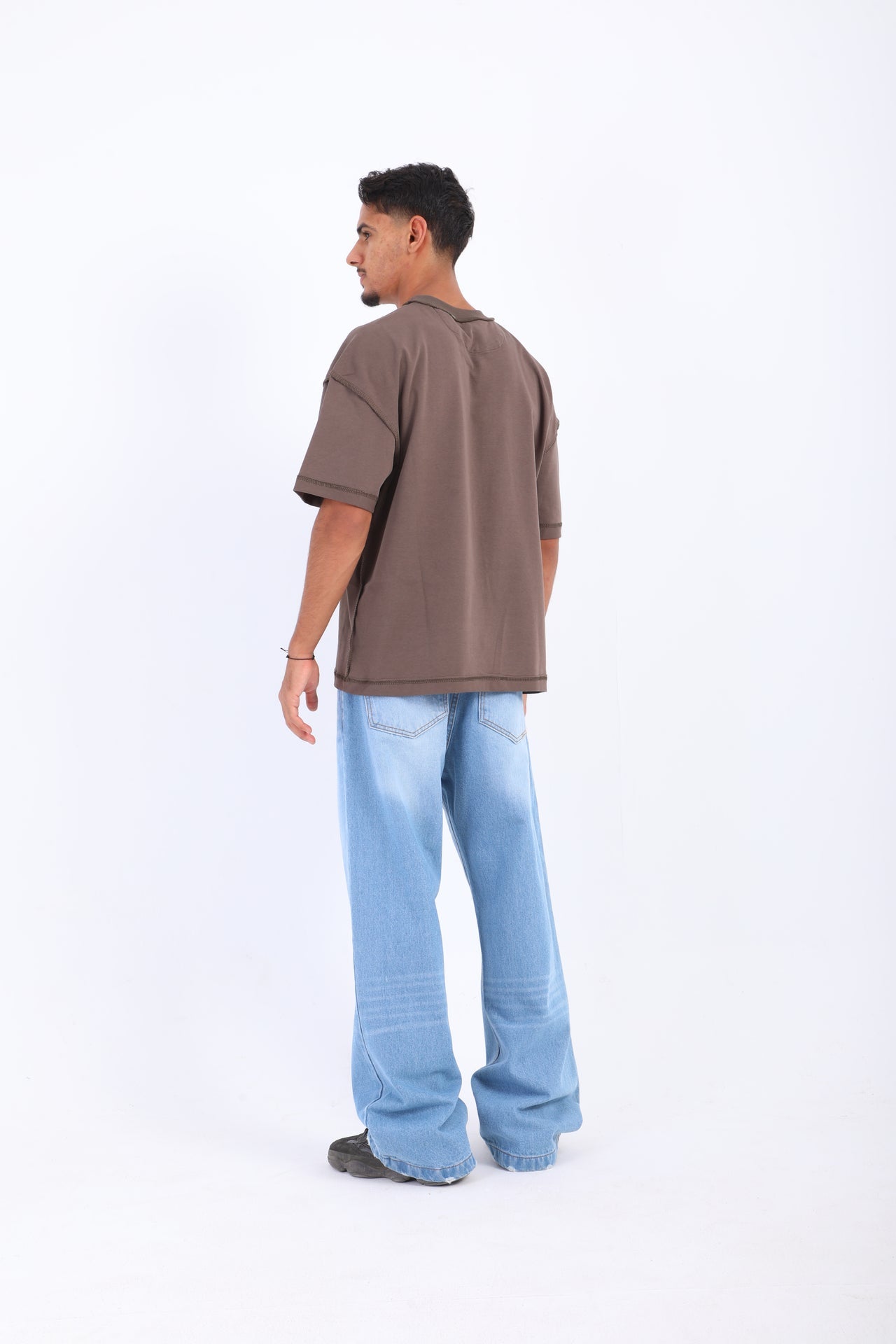 Wide Leg Jeans - Light Blue