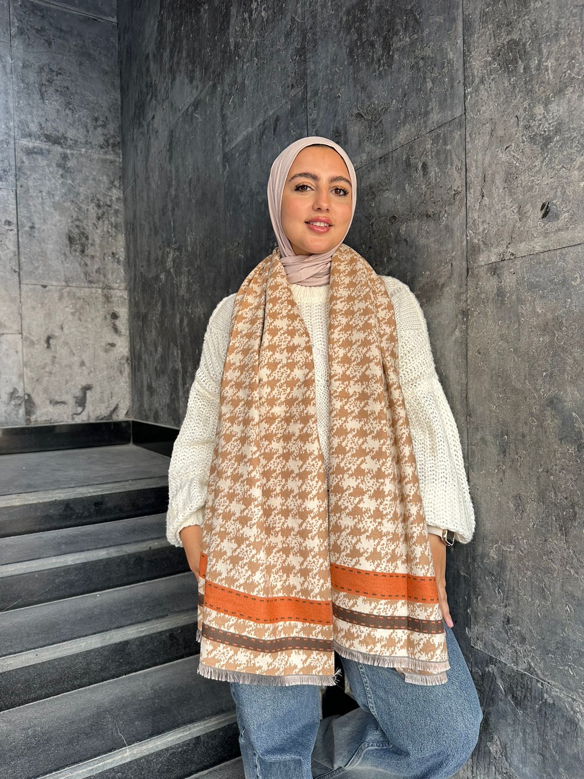 Colorful Winter Shawl Scarf