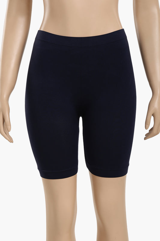 Cookies Mid Thigh Shorts  - Navy