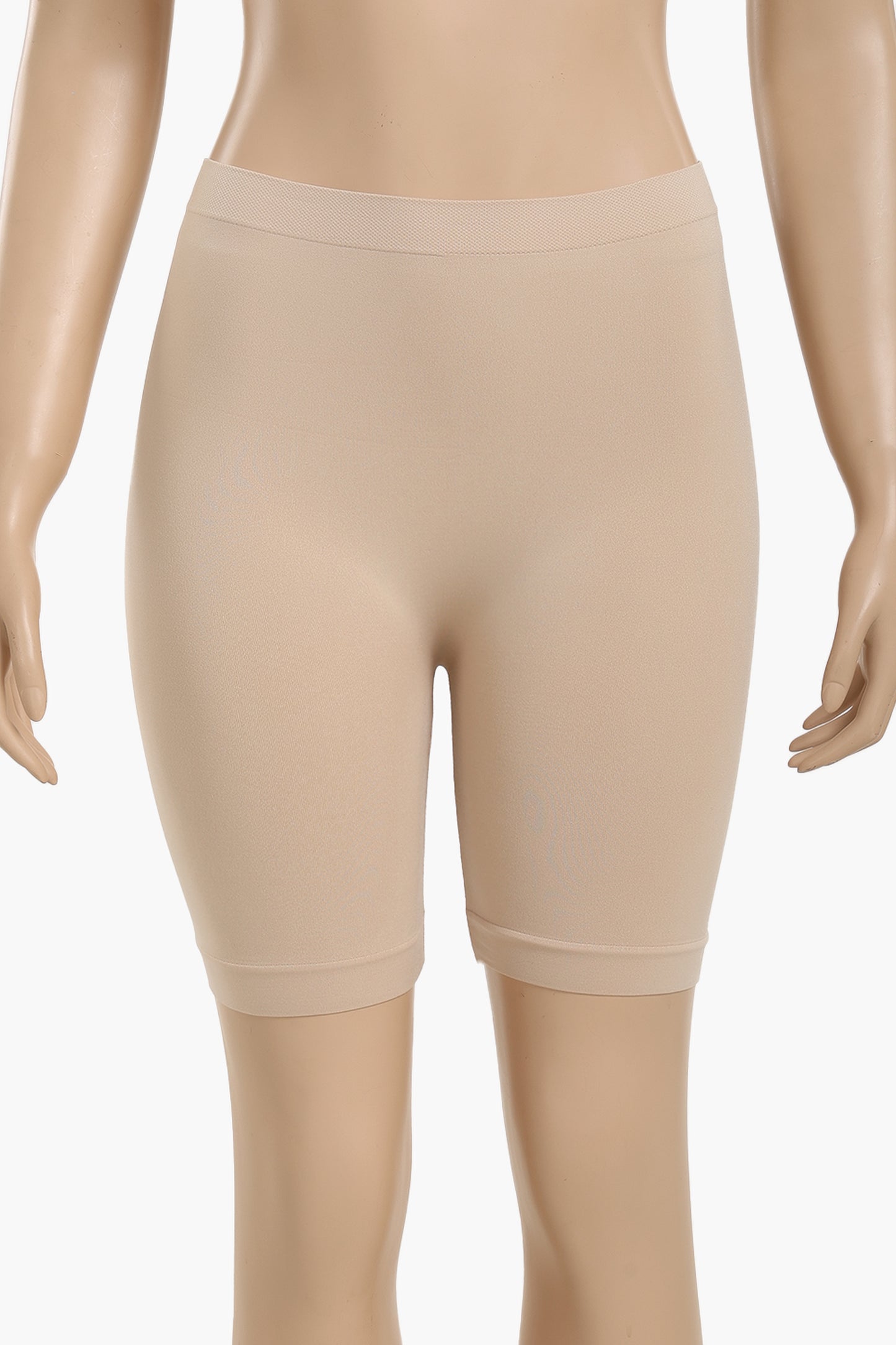 Cookies Mid Thigh Shorts  - Beige