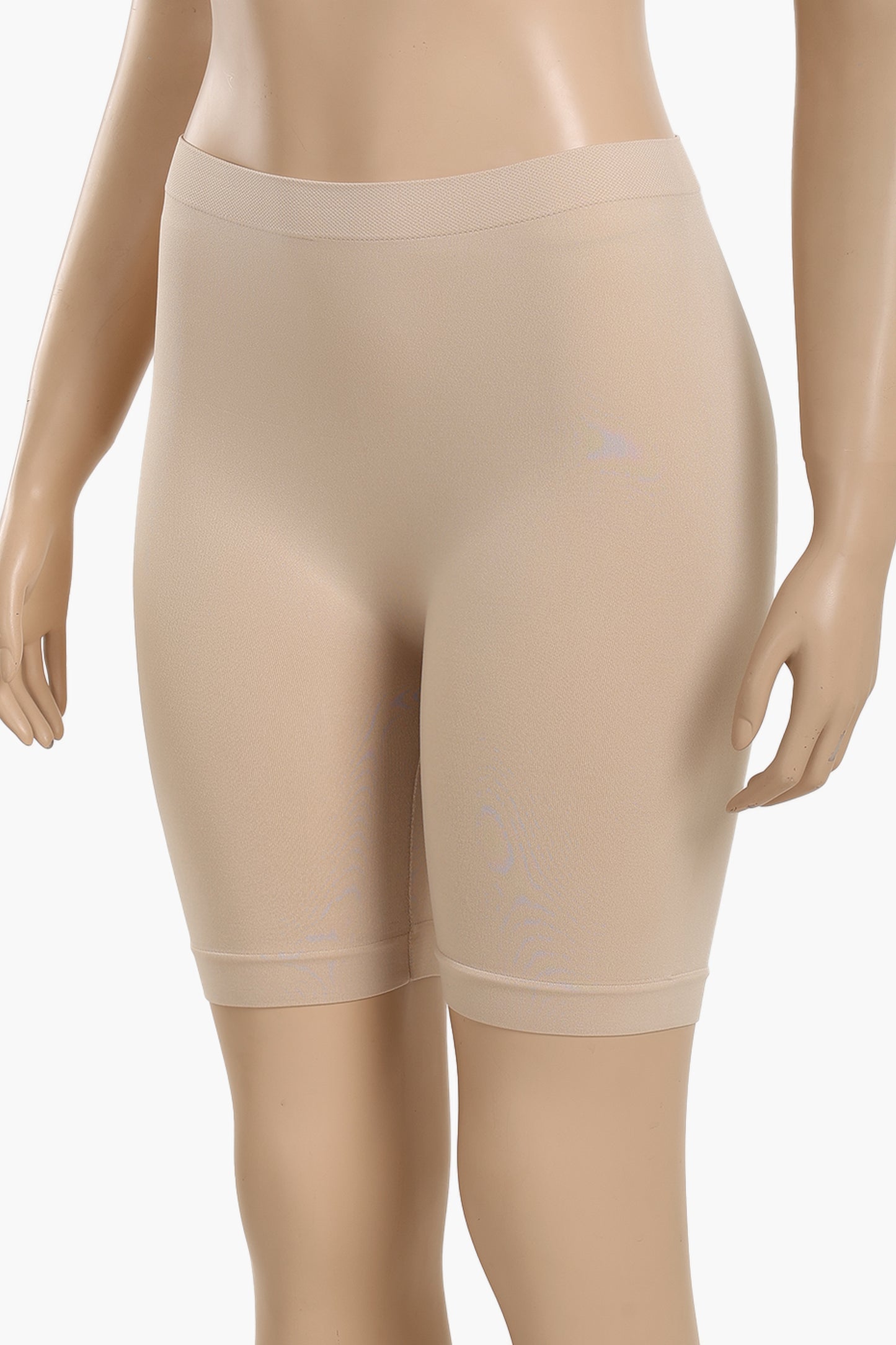 Cookies Mid Thigh Shorts  - Beige