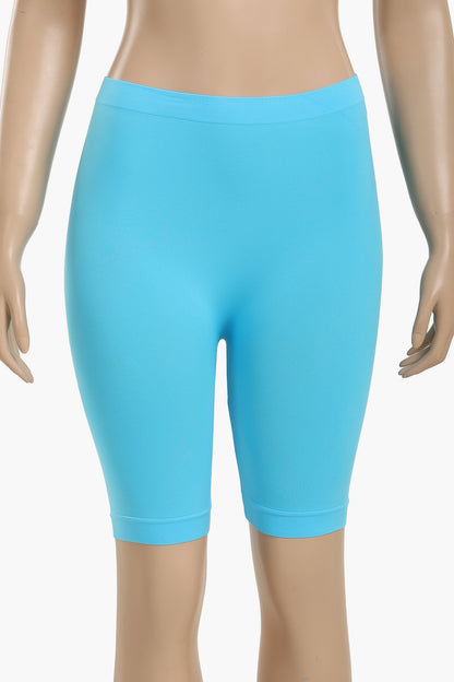 Cookies Mid Thigh Shorts  - Turquoise
