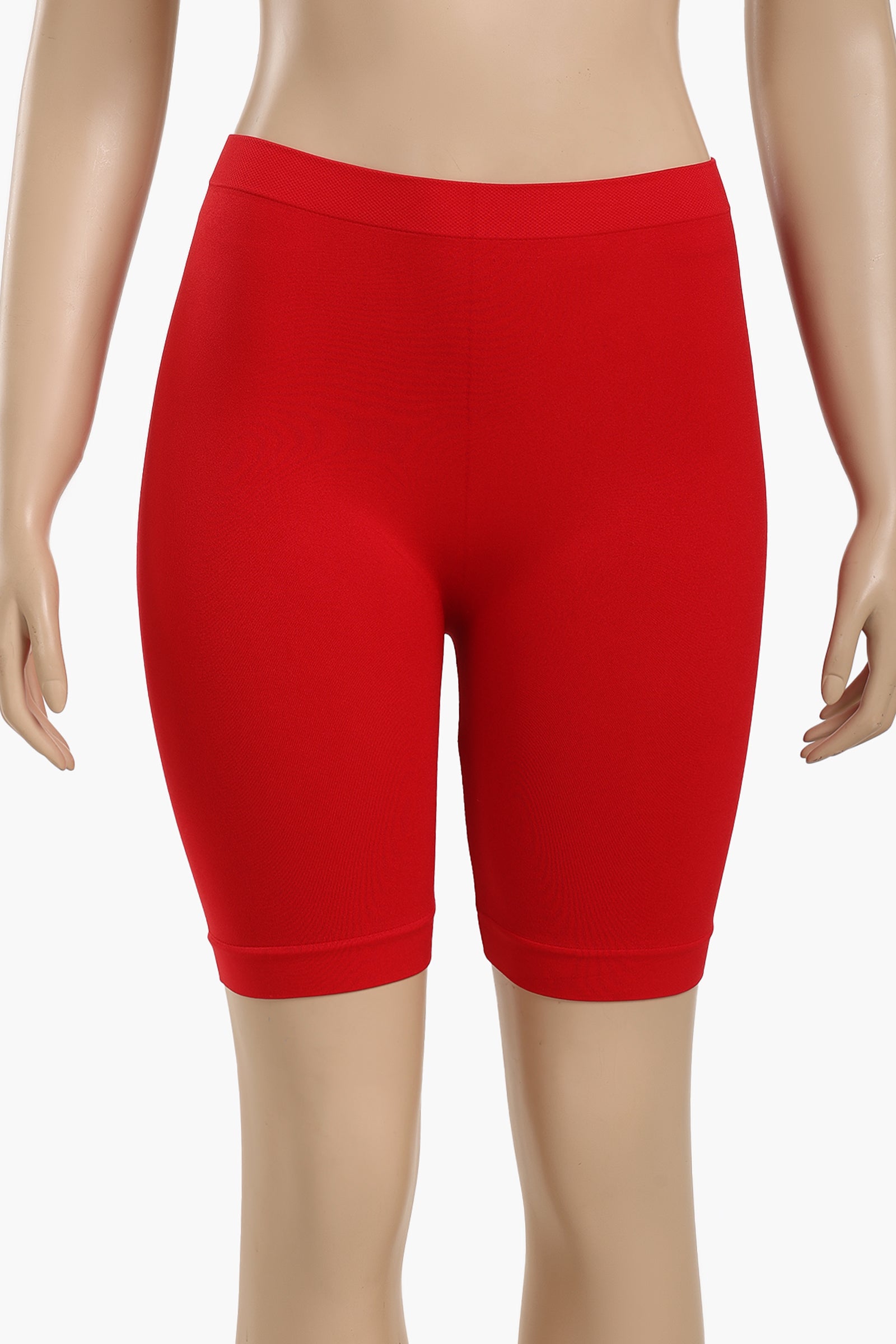Cookies Mid Thigh Shorts  - Red