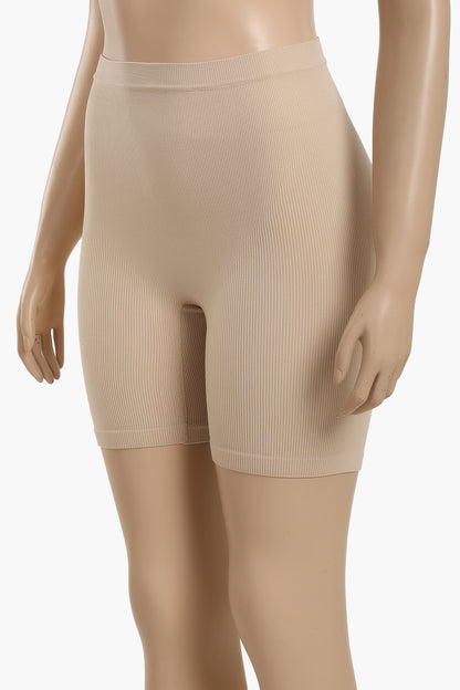 Cookies Push-Up Shorts  - Beige