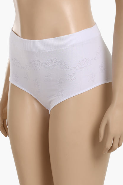 Cookies Full Brief Panty  - White