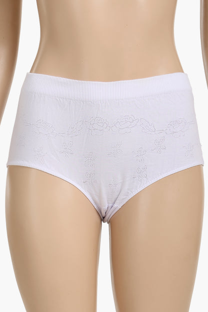 Cookies Full Brief Panty  - White