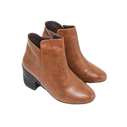 Stylish Leather Half Boot