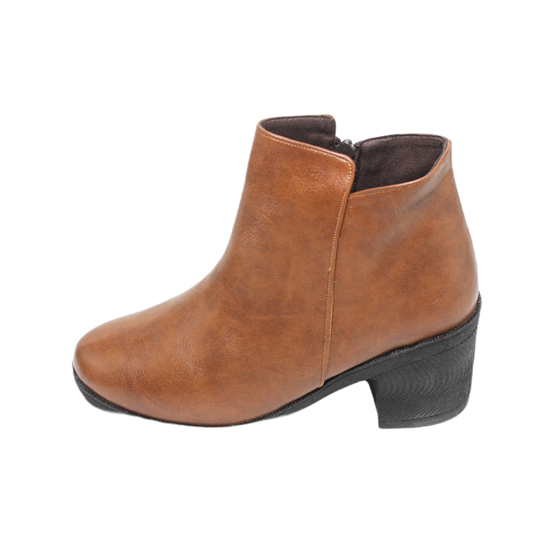 Stylish Leather Half Boot