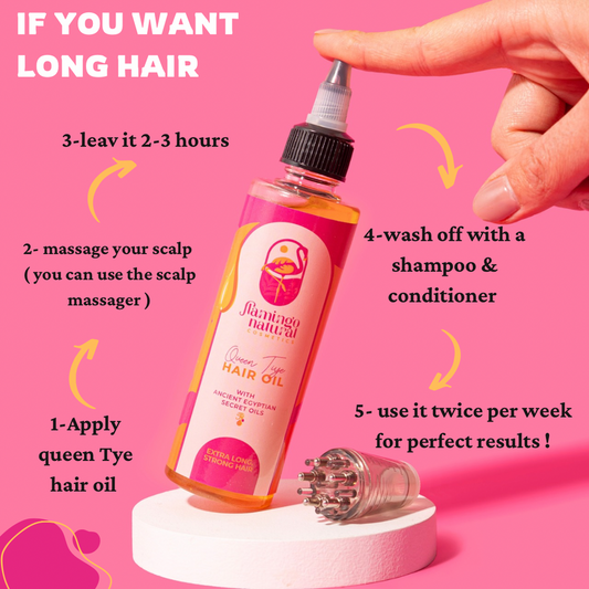 Flamingo natural Queen Tyie Hair Oil