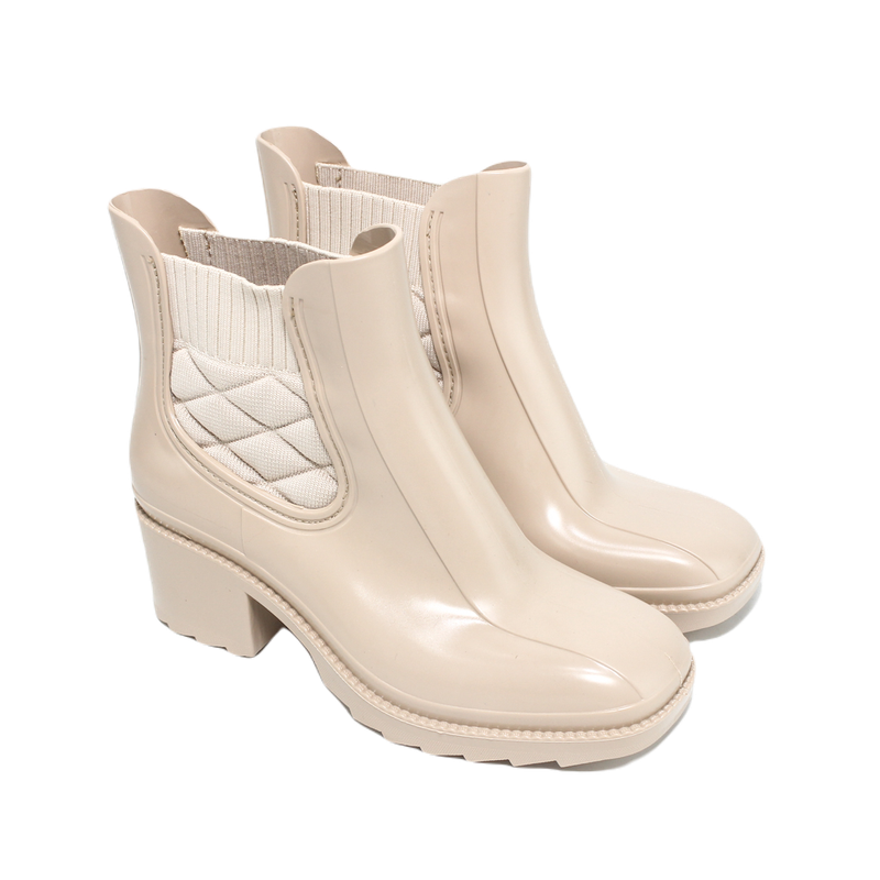 Shiny Heeled Semi-Gloss Shoes