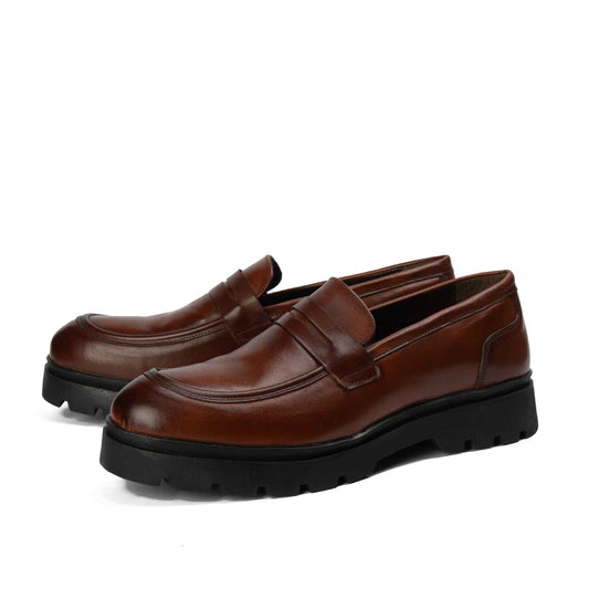 Brio Genuine Leather Chunky Loafer