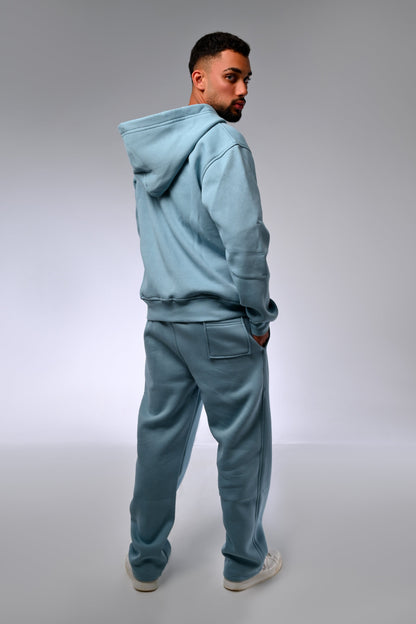 Light Blue Melton Hoodie