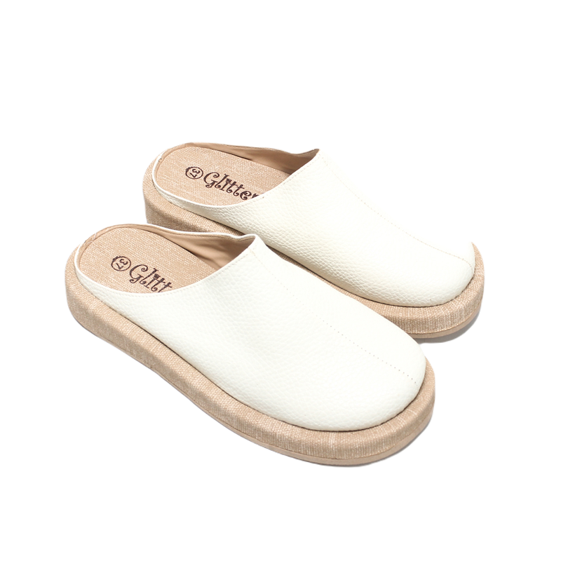 Flocked Leather Slipper