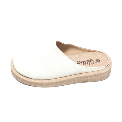 Flocked Leather Slipper